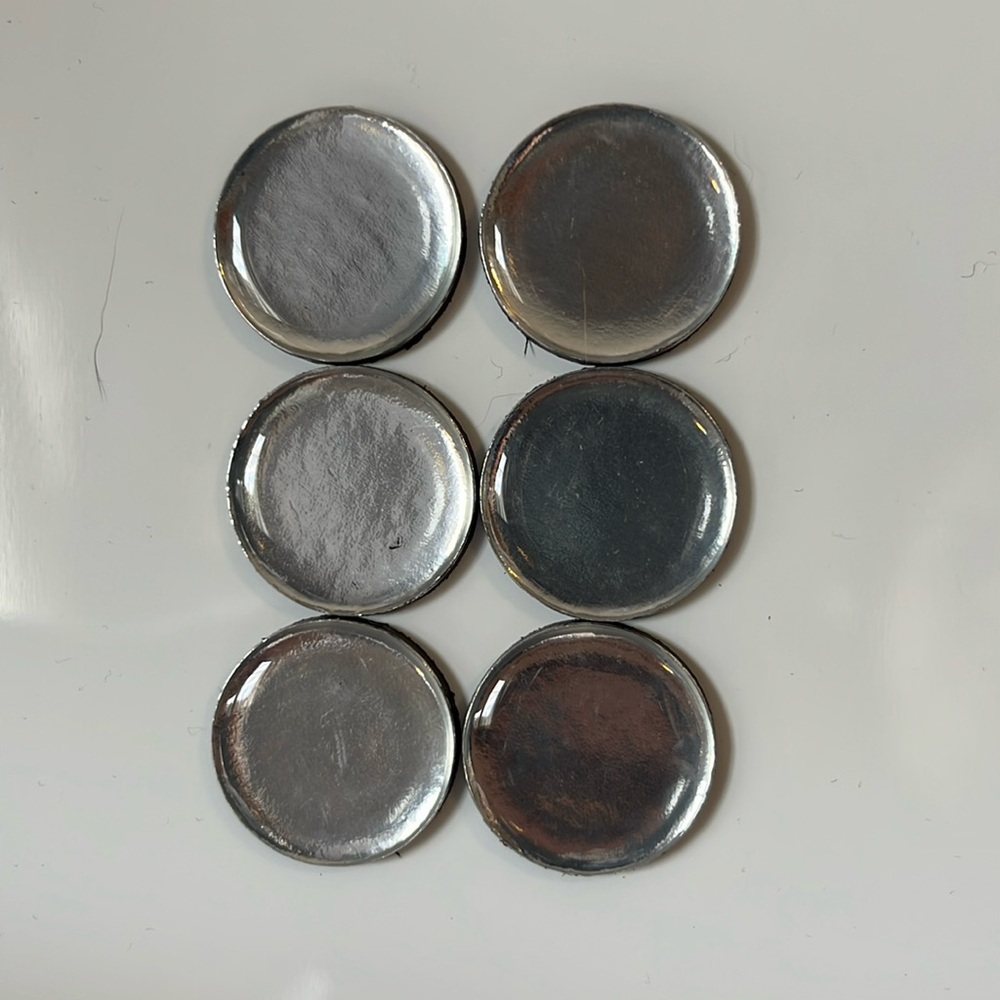 $4 Add-On New Magnets Set Shiny Silver Pearly -Home Refrigerator, School, Office